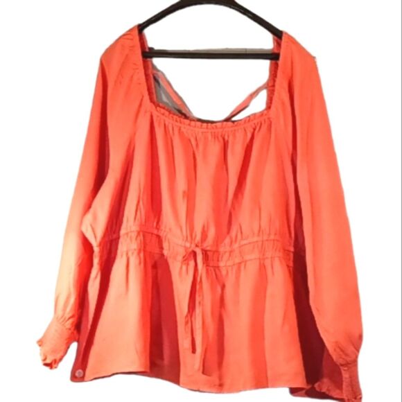 Ava & Viv Plus Off the Shoulder Balloon Sleeve Drawstring Waist Puffy Sh… - Picture 1 of 5